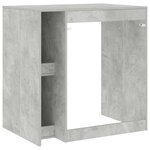 vidaXL Armoire pour machine à laver avec porte Béton 87 x 60 x 89 cm