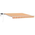 vidaXL Auvent Rétractable Jaune et Orange 350 x 250 cm Tissu et acier