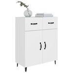 vidaXL Buffet blanc 69 5x34x90 cm bois d'ingénierie