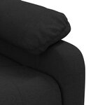 vidaXL Fauteuil de massage Noir Tissu