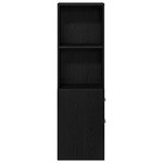 vidaXL Armoire de salle de bain étroite Chêne noir 22 x 41 x 135 cm