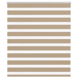 vidaXL Store zèbre marron sable largeur du tissu 115 9 cm polyester