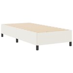 vidaXL Cadre de lit Crème 90x200 cm Tissu Côtelé