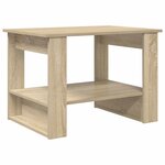 vidaXL Table basse Chêne Sonoma 72 x 50 x 50 cm Bois d'ingénierie