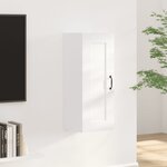 vidaXL Armoire suspendue Blanc 35x34x90 cm Bois d'ingénierie