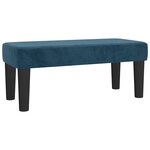 vidaXL Sommier à lattes de lit avec matelas Bleu foncé 90x200 cm