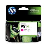 Hp 951xl cartouche d'encre magenta grande capacité authentique pour hp officejet pro 251dw/276dw/8100/8600 (cn047ae)