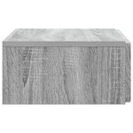 vidaXL Table d'appoint murale Sonoma gris 59 x 34 5 x 17 cm