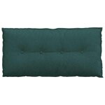 vidaXL Coussin de Dos Vert foncé 100 x 19 x 50 cm tissu