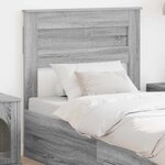 vidaXL Tête de lit Gris Sonoma 100 cm Bois d'ingénierie