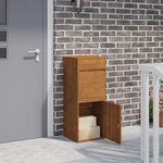 vidaXL Boîte de dépôt de colis Rouillé 41 x 38 x 103 cm Acier patiné