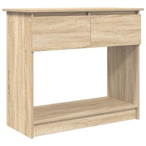 vidaXL Table console avec tiroirs chêne sonoma 85 5x38 5x74 5 cm