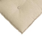 vidaXL Coussin de Dos Crème 100 x 19 x 50 cm tissu