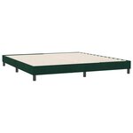 vidaXL Cadre de lit sans matelas vert foncé 180x210 cm velours
