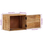 vidaXL Table de chevet murale 40x30x25 cm bois de manguier massif