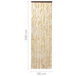 vidaXL Moustiquaire Beige 90x200 cm Chenille