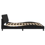 vidaXL Cadre de lit avec lumières LED noir 200x200 cm velours