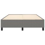 vidaXL Cadre de lit à ressorts gris foncé 140x200 cm tissu