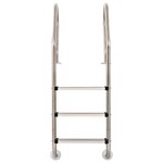 vidaXL Échelle de piscine à 3 échelons Acier inoxydable 304 120 cm