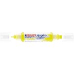 Marqueur acryl 3d dble pointe 5400 jaune fluOrescent 2-3 mm  5-10 mm EDDING