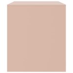 vidaXL Meuble TV rose 67x39x44 cm acier