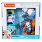 Fisher-price - coffret je découvre mes mains  3 jouets d'éveil  spécial motricité fine - jouet d'éveil bébé - des 6 mois