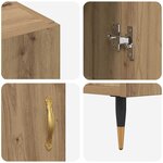 vidaXL Buffet Chêne artisanal 90 x 34 x 80 cm Bois d'ingénierie