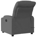 vidaXL Fauteuil inclinable de massage électrique gris foncé tissu