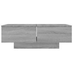 vidaXL Table basse Sonoma gris 90x60x31 cm Bois d'ingénierie
