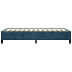 vidaXL Cadre de lit sans matelas bleu foncé 90x190 cm velours
