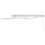 vidaXL Cadre de Store Rétractable à Opération Manuelle 2 5x2 cm Métal