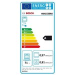 Bosch hba553br0 four électrique encastrable - air pulsé 3d+ - 71l - nettoyage ecoclean - a - inox