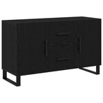 Buffet vidaXL Noir Chêne 100x36x60 cm Bois d'ingénierie