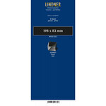 Bandes Klemmfix double soudure 198 x 83 mm pour blocs de timbres. Fond - Noir