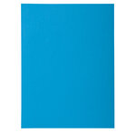 Paquet de 50 Chemises ROCK's 24x32 cm 1 rabat 220g Bleu royal EXACOMPTA