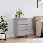 vidaXL Buffet sonoma gris 40x35x70 cm bois d'ingénierie