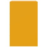 vidaXL Tables de chevet 2 Pièces jaune moutarde 34 5x39x62 cm acier