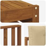 vidaXL Ensemble de canapés d'extérieur 8 Pièces Naturel et Beige