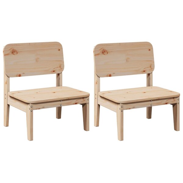vidaXL Chaises de jardin lot de 2 60x52 5x72 cm bois massif de pin