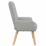 vidaXL Fauteuil relaxant Gris nuage 63 x 67 x 94 cm tissu