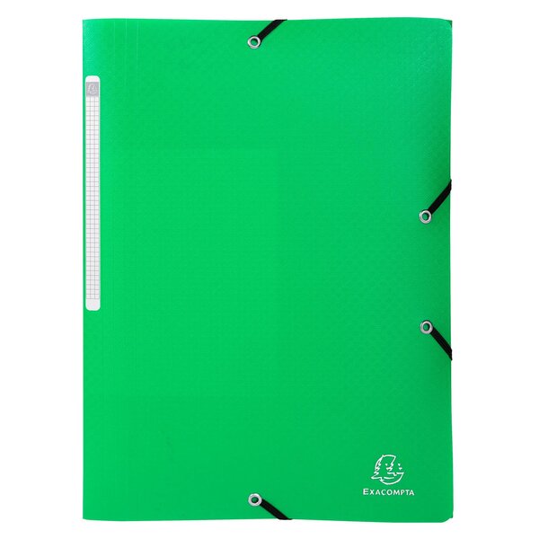 Chemise À Élastiques 3 Rabats Pp Opak - A4 - Vert Clair - Exacompta