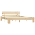 vidaXL Cadre de lit sans matelas 160x200 cm bois massif de pin