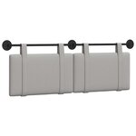 vidaXL Tête de lit suspendue Gris nuage Tissu