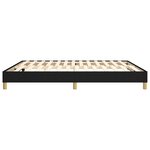 vidaXL Cadre de lit à ressorts noir 160x200 cm tissu