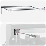 vidaXL Auvent Rétractable Vert et jaune 500x300 cm tissu