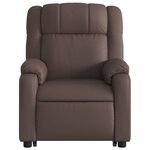vidaXL Fauteuil inclinable électrique marron similicuir