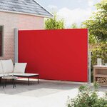 vidaXL Auvent latéral rétractable de patio 220x500 cm Rouge