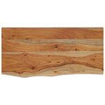 vidaXL Étagère murale rectangulaire massif acacia bordure assortie