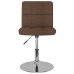 vidaXL Tabouret de bar pivotant Marron Tissu