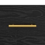 vidaXL Table de chevet Noir 40 x 35 x 47.5 cm Bois d'ingénierie